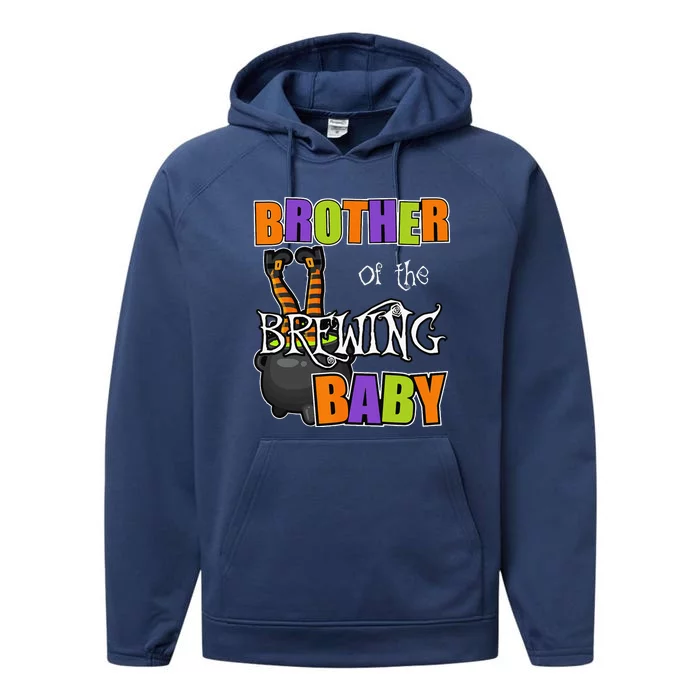 Brother Of Brewing Baby Halloween Theme Baby Shower Spooky Performance Fleece Hoodie