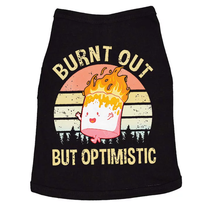 Burnt Out But Optimistic Retro Vintage Sunset Doggie Tank