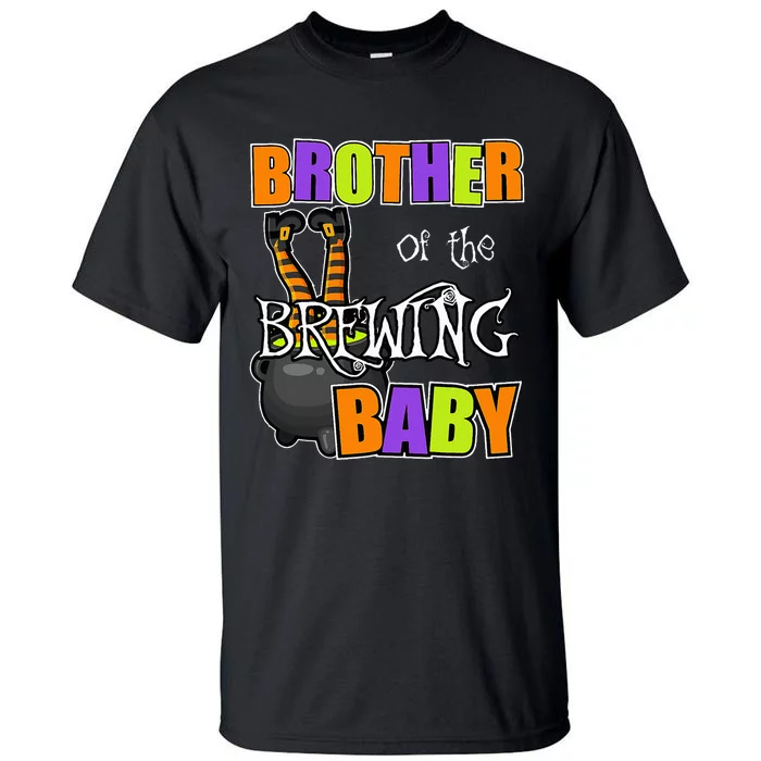 Brother Of Brewing Baby Halloween Theme Baby Shower Spooky Tall T-Shirt