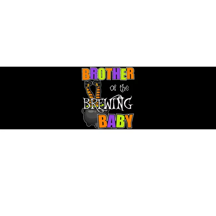 Brother Of Brewing Baby Halloween Theme Baby Shower Spooky Bumper Sticker