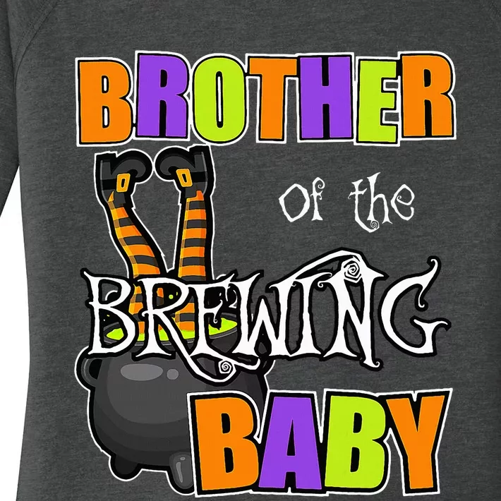 Brother Of Brewing Baby Halloween Theme Baby Shower Spooky Women's Perfect Tri Tunic Long Sleeve Shirt