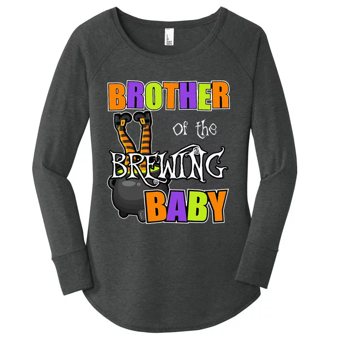 Brother Of Brewing Baby Halloween Theme Baby Shower Spooky Women's Perfect Tri Tunic Long Sleeve Shirt