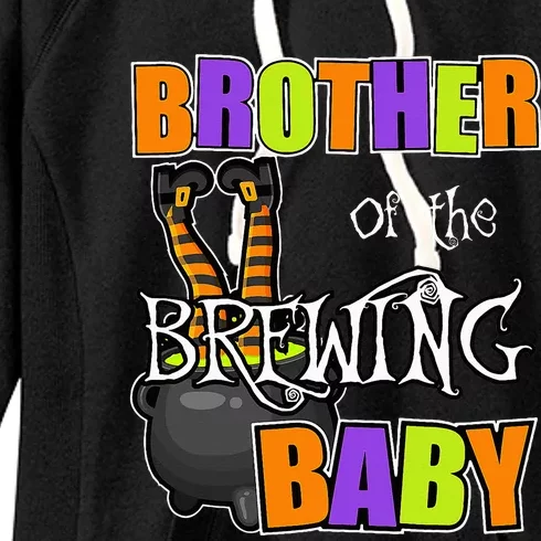 Brother Of Brewing Baby Halloween Theme Baby Shower Spooky Women's Fleece Hoodie