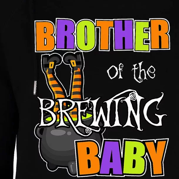 Brother Of Brewing Baby Halloween Theme Baby Shower Spooky Womens Funnel Neck Pullover Hood