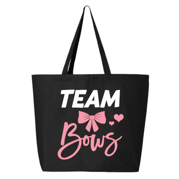 Burnouts Or Bows Team Boy Team Girl Gender Reveal 25L Jumbo Tote