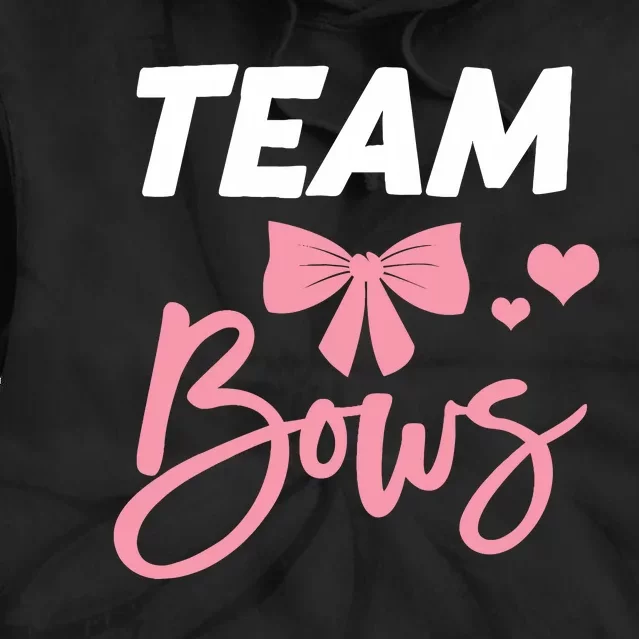 Burnouts Or Bows Team Boy Team Girl Gender Reveal Tie Dye Hoodie