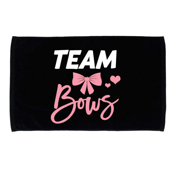 Burnouts Or Bows Team Boy Team Girl Gender Reveal Microfiber Hand Towel