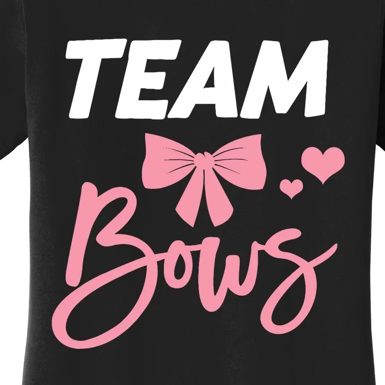 Burnouts Or Bows Team Boy Team Girl Gender Reveal Women's T-Shirt