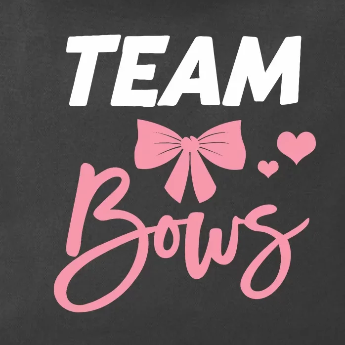 Burnouts Or Bows Team Boy Team Girl Gender Reveal Zip Tote Bag