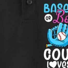 Baseball Or Bows Cousin Loves You Pink or Blue Gender Reveal Dry Zone Grid Performance Polo