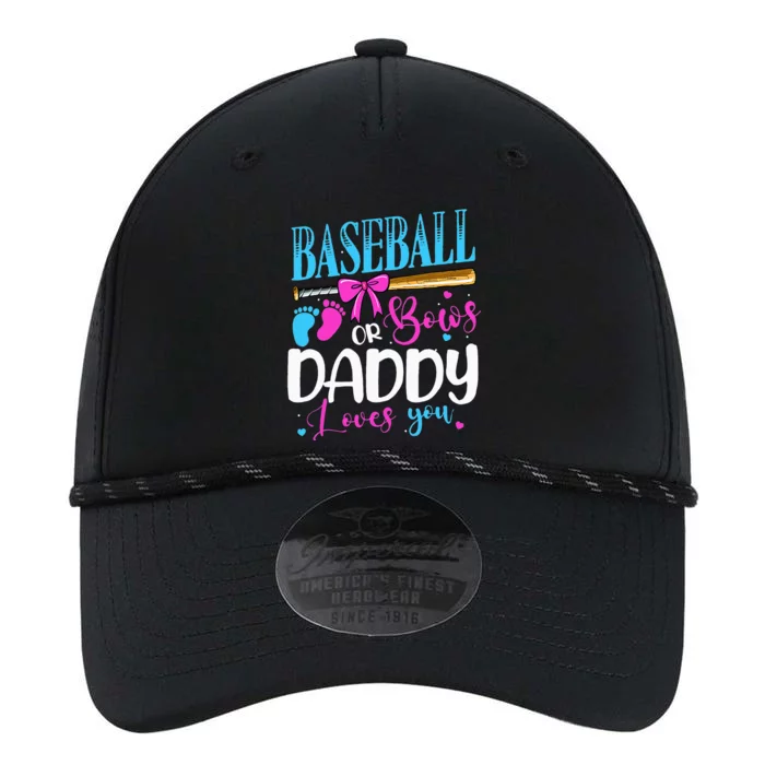 Baseball Or Bows Daddy Loves You Pink or Blue Gender Reveal Performance The Dyno Cap