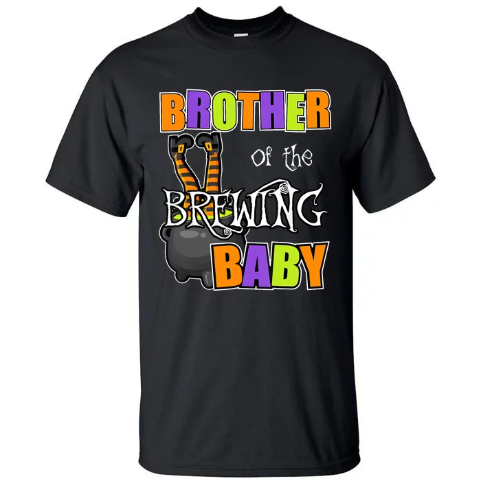 Brother Of Brewing Baby Halloween Theme Baby Shower Spooky Tall T-Shirt