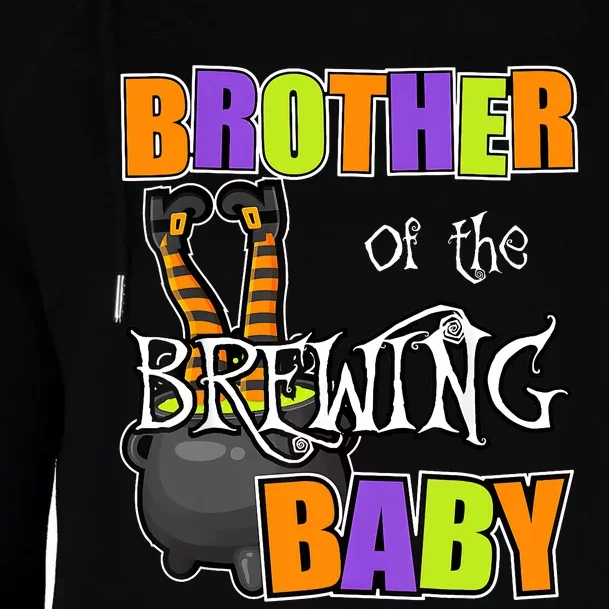 Brother Of Brewing Baby Halloween Theme Baby Shower Spooky Womens Funnel Neck Pullover Hood