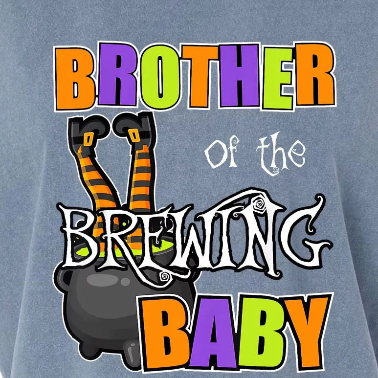 Brother Of Brewing Baby Halloween Theme Baby Shower Spooky Garment-Dyed Women's Muscle Tee