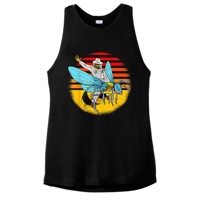 Beekeeper Outfit Beekeeping Funny Gift Idea Ladies Tri-Blend Wicking Tank