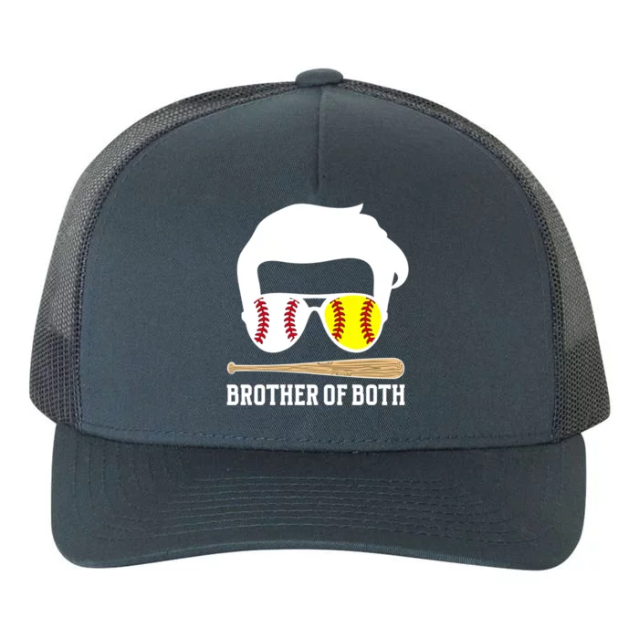 Brother Of Both Baseball Softball Brother Meaningful Gift Yupoong Adult 5-Panel Trucker Hat