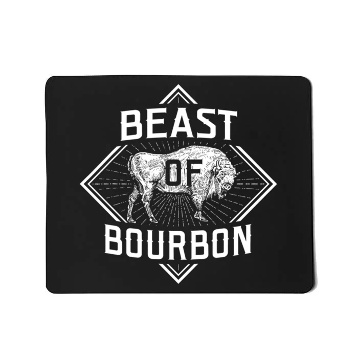 Beast Of Bourbon American Bison Buffalo Lover Wildlife Mousepad