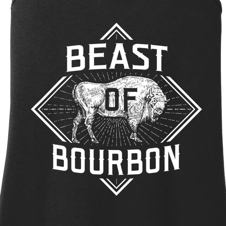 Beast Of Bourbon American Bison Buffalo Lover Wildlife Ladies Essential Tank