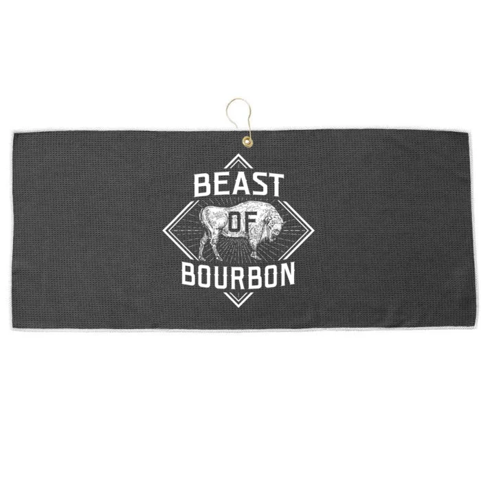 Beast Of Bourbon American Bison Buffalo Lover Wildlife Large Microfiber Waffle Golf Towel