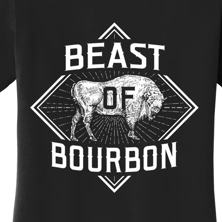 Beast Of Bourbon American Bison Buffalo Lover Wildlife Women's T-Shirt