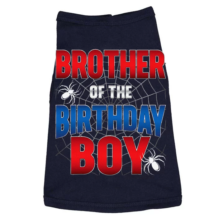 Brother Of Birthday Boy Costume Spider Web Birthday Party Doggie Tank