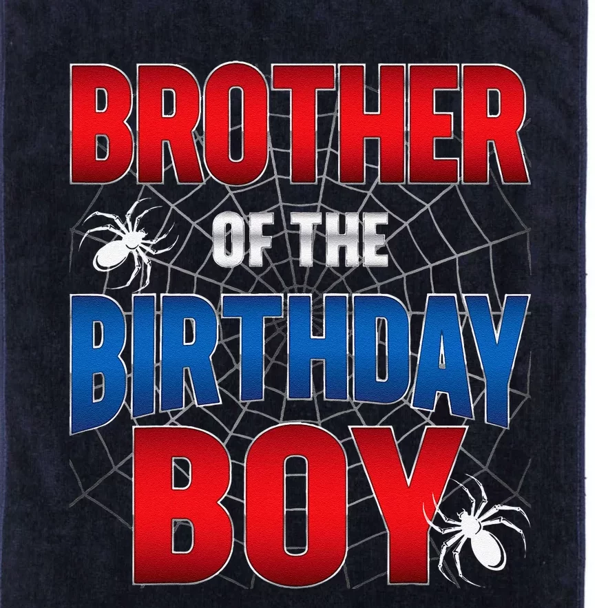 Brother Of Birthday Boy Costume Spider Web Birthday Party Platinum Collection Golf Towel