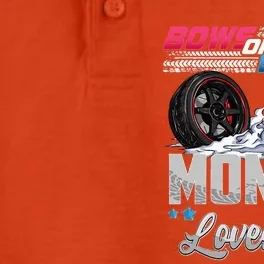 Burnouts Or Bows Gender Reveal Party Announcement Mommy Dry Zone Grid Performance Polo