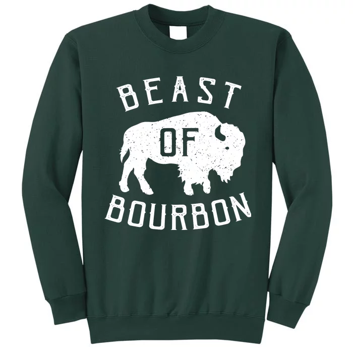 Beast Of Bourbon Drinking Whiskey Design Bison Buffalo Party Sweatshirt