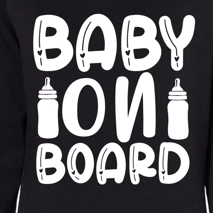 Baby On Board Womens California Wash Sweatshirt