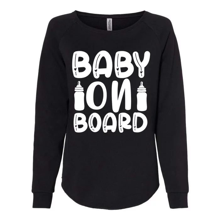 Baby On Board Womens California Wash Sweatshirt