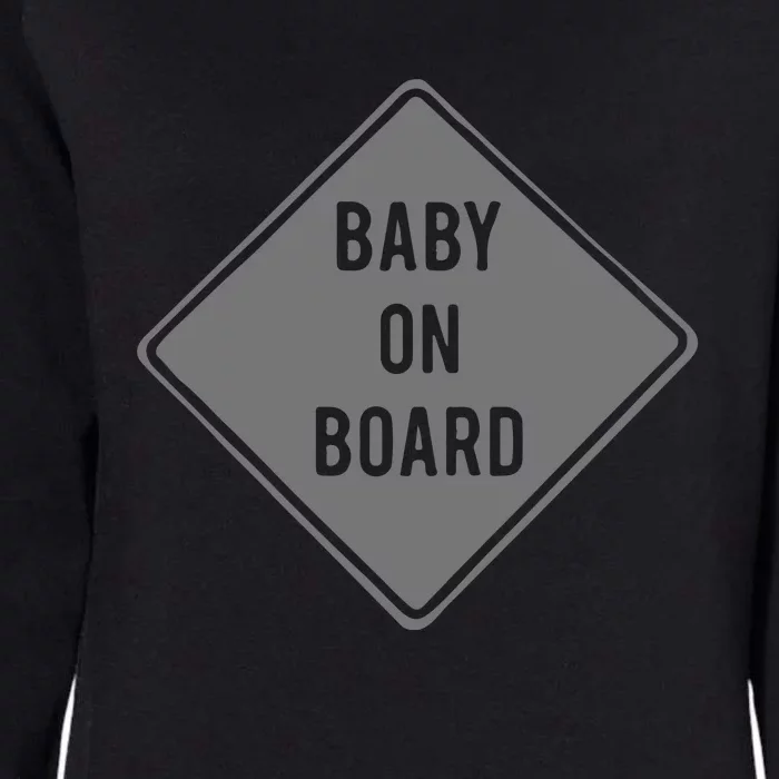 Baby On Board Womens California Wash Sweatshirt