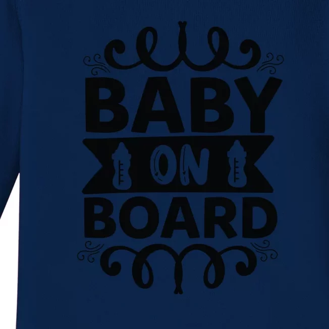 Baby On Board Baby Long Sleeve Bodysuit