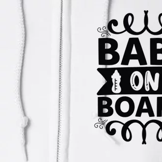 Baby On Board Full Zip Hoodie