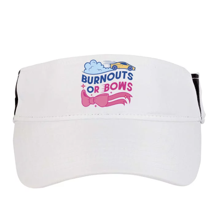 Burnouts Or Bows Gender Reveal Adult Drive Performance Visor