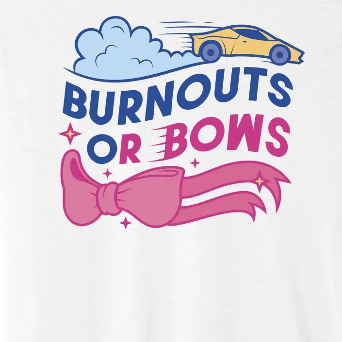 Burnouts Or Bows Gender Reveal ChromaSoft Performance T-Shirt