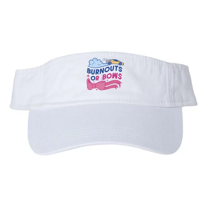 Burnouts Or Bows Gender Reveal Valucap Bio-Washed Visor