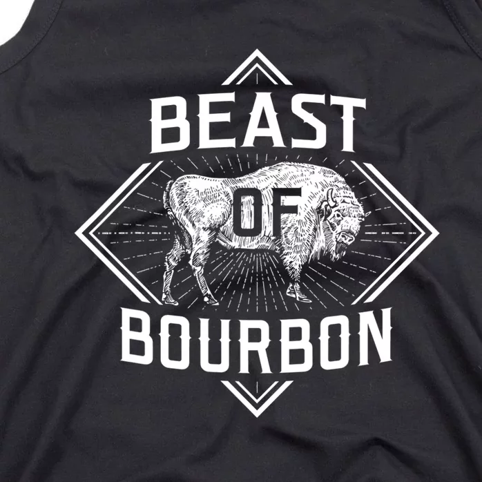 Beast Of Bourbon American Bison Buffalo Lover Wildlife Tank Top