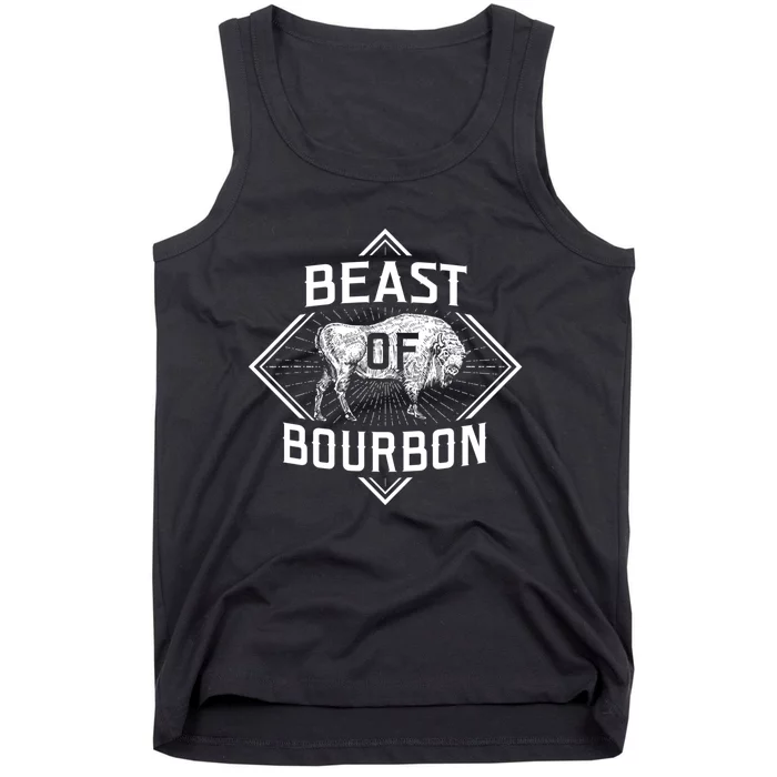 Beast Of Bourbon American Bison Buffalo Lover Wildlife Tank Top