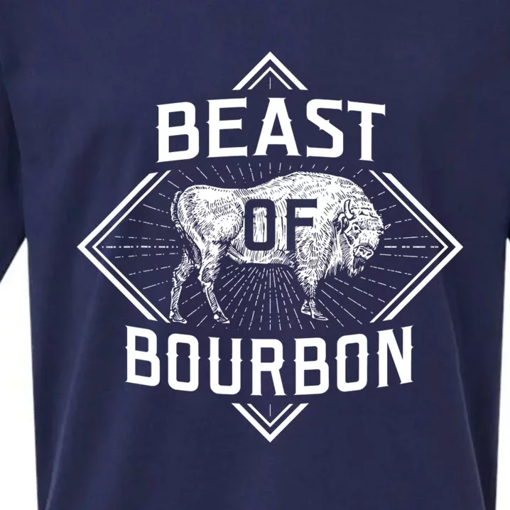 Beast Of Bourbon American Bison Buffalo Lover Wildlife Sueded Cloud Jersey T-Shirt