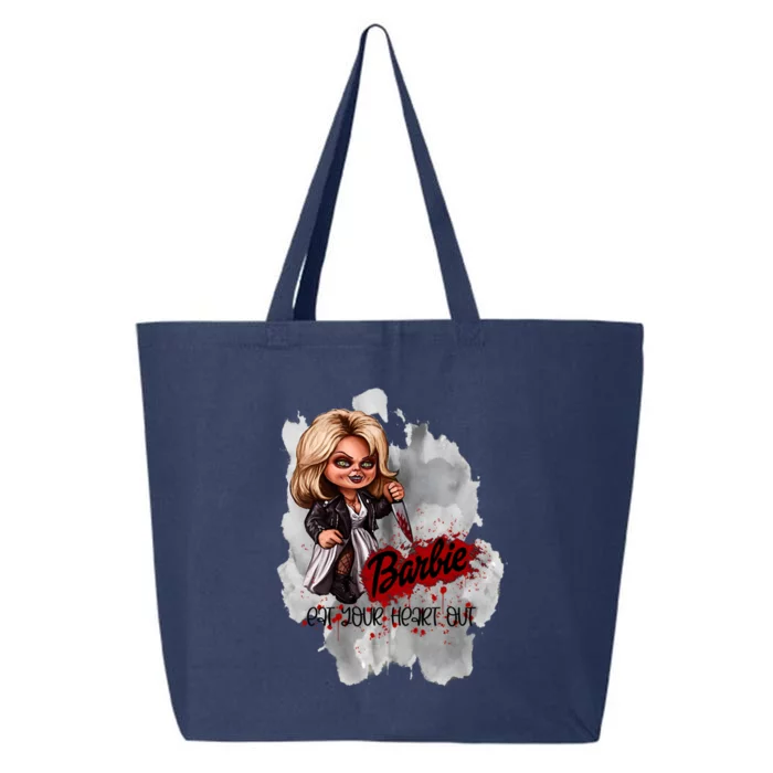 Bride Of Bar Bie Chucky Horror Movie Halloween Chucky Eat Your Heart Out 25L Jumbo Tote