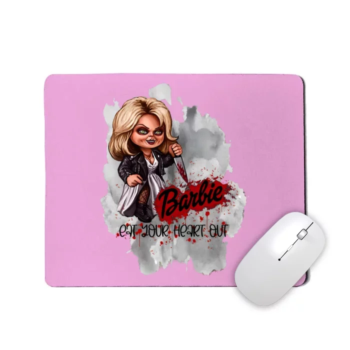 Bride Of Bar Bie Chucky Horror Movie Halloween Chucky Eat Your Heart Out Mousepad