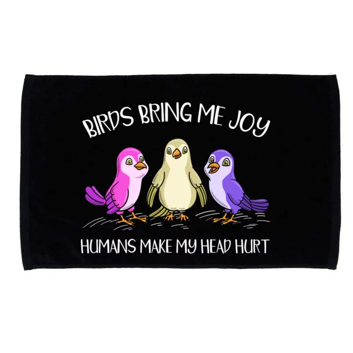 Bird Owner Bird Lover Ornithology Birdwatching Gift Microfiber Hand Towel