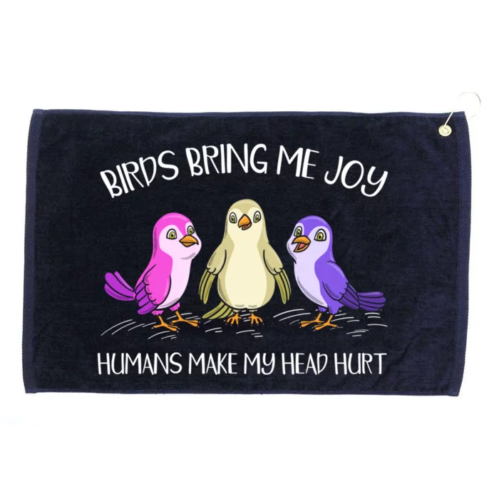 Bird Owner Bird Lover Ornithology Birdwatching Gift Grommeted Golf Towel