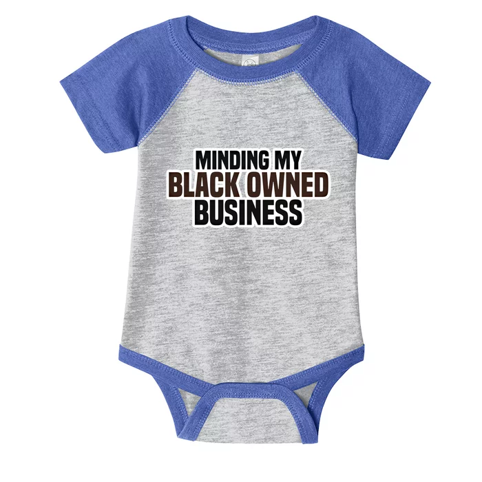 Black Owned Brown Business History Month Melanin Funny Gift Proud Gift Infant Baby Jersey Bodysuit