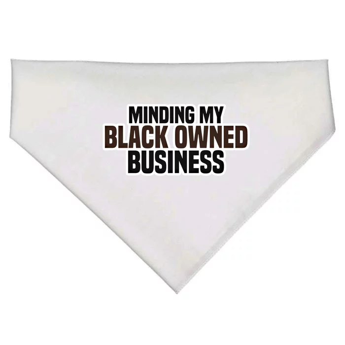 Black Owned Brown Business History Month Melanin Funny Gift Proud Gift USA-Made Doggie Bandana