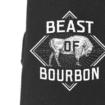 Beast Of Bourbon American Bison Buffalo Lover Wildlife Doggie 3-End Fleece Hoodie