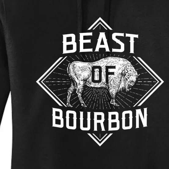 Beast Of Bourbon American Bison Buffalo Lover Wildlife Women's Pullover Hoodie