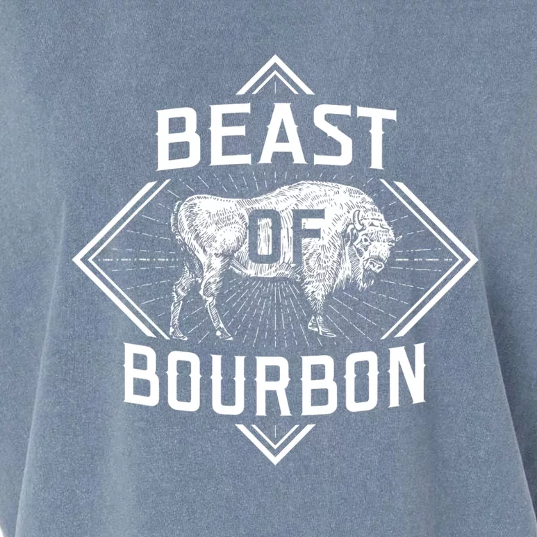 Beast Of Bourbon American Bison Buffalo Lover Wildlife Garment-Dyed Women's Muscle Tee