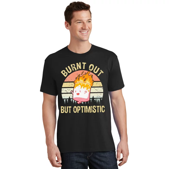 Burnt Out But Optimistic Retro Vintage Sunset T-Shirt