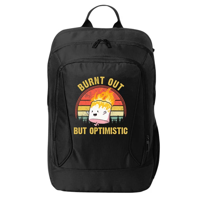 Burnt Out But Optimistic Retro Vintage Sunset City Backpack